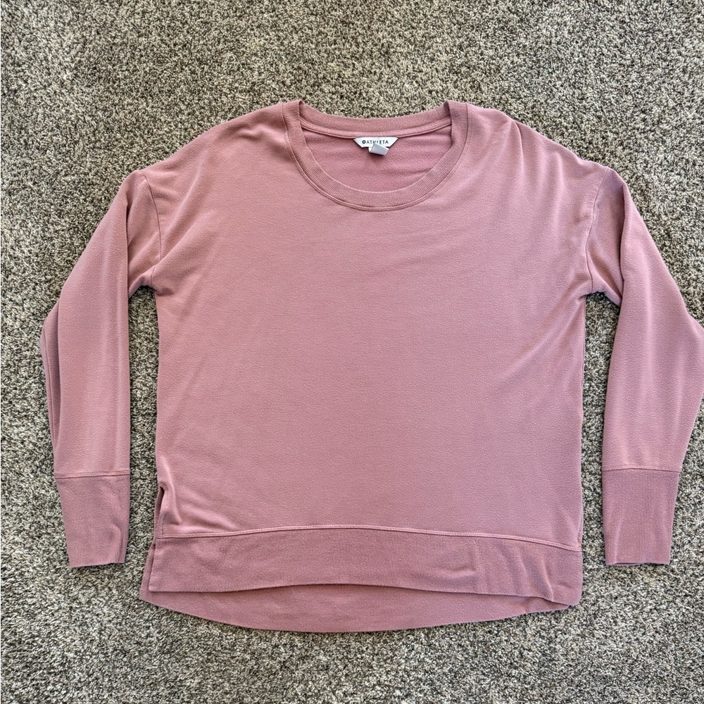 Athleta Dusty Rose Long Sleeve Top
